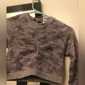 Gymshark Adapt Camo Long-sleeve crop